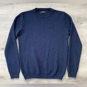 Nuvolari  Men’s Navy Crew Neck Sweater Pullover Size Medium